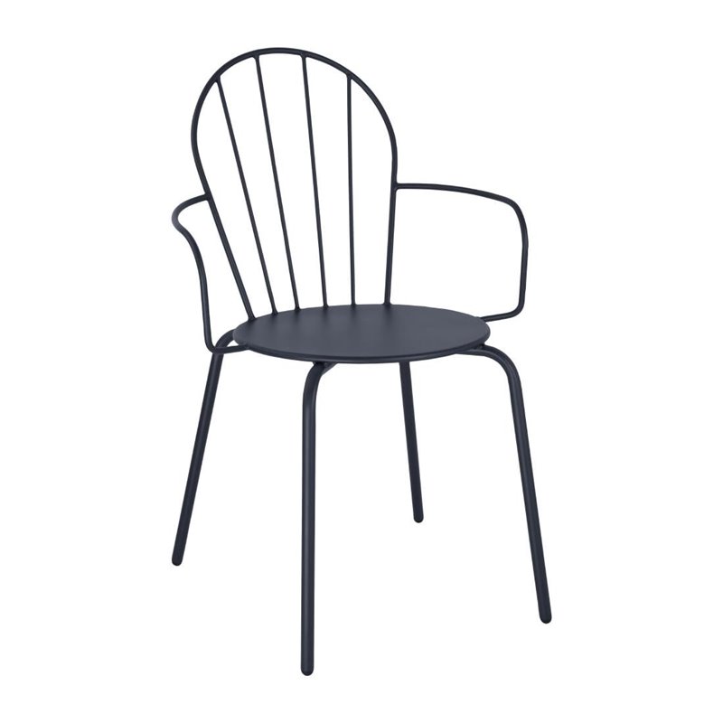 Fauteuils Bolero Adeline bleu ardoise (lot de 4) - Gastronoble - HZ358