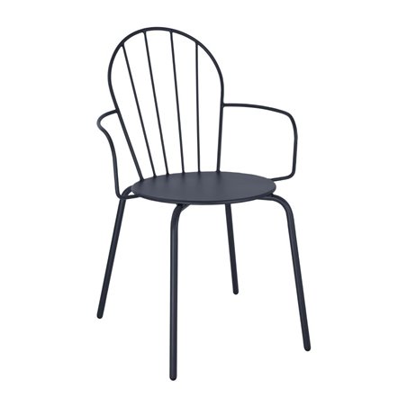 Fauteuils Bolero Adeline bleu ardoise (lot de 4) - Gastronoble - HZ358