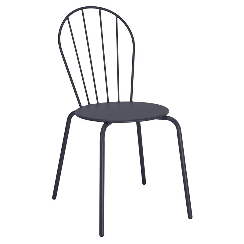 Chaises Bolero Adeline bleu ardoise (lot de 4) - Gastronoble - HZ361