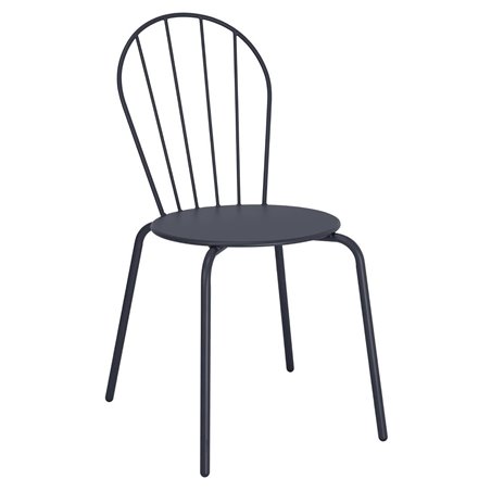 Chaises Bolero Adeline bleu ardoise (lot de 4) - Gastronoble - HZ361