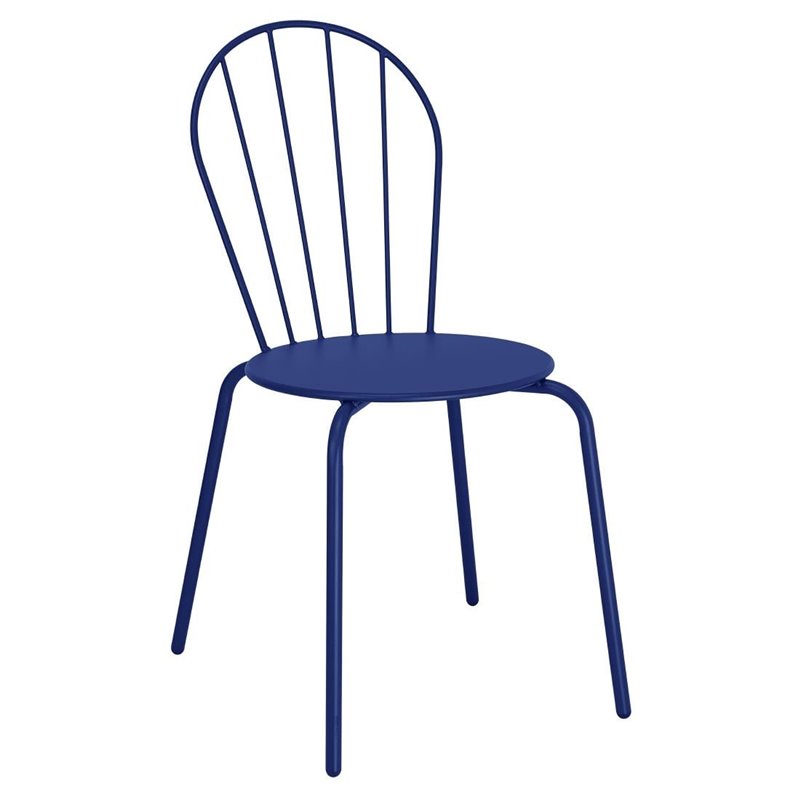 Chaises Bolero Adeline bleu marine (lot de 4) - Gastronoble - HZ362