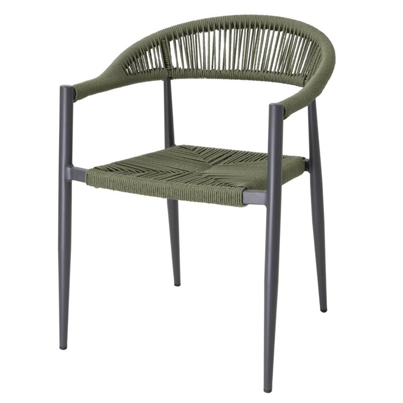 Fauteuils d'ext&eacute;rieur en rotin PE tress&eacute; Bolero Eden verts (lot de 4) - Gastronoble - HZ592