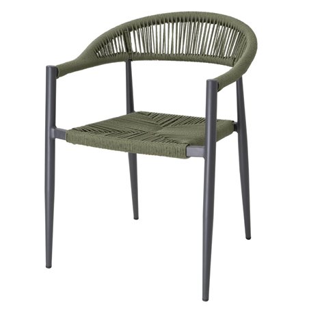 Fauteuils d'ext&eacute;rieur en rotin PE tress&eacute; Bolero Eden verts (lot de 4) - Gastronoble - HZ592