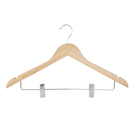 Cintres en bois avec pinces pantalon Bolero (lot de 10) - Gastronoble - FU396