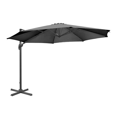 Parasol d&eacute;port&eacute; professionnel Bolero Venice noir 3,5 m - Gastronoble - DZ872