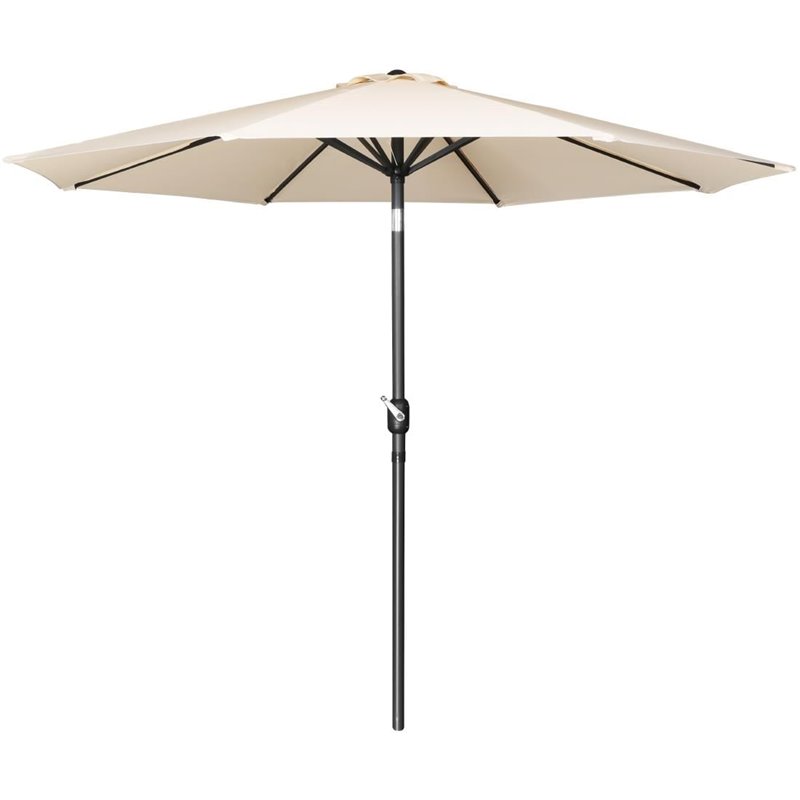 Parasol rond Bolero Seville 3m cr&egrave;me - Gastronoble - FU503
