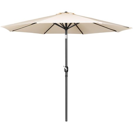 Parasol rond Bolero Seville 3m cr&egrave;me - Gastronoble - FU503