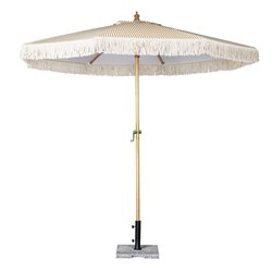 Parasol rond &agrave; rayures Bolero Sicile 2,5m - Gastronoble - FU508
