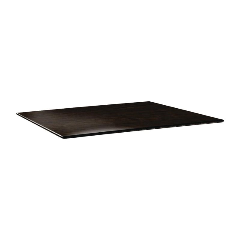 Plateau de table rectangulaire Topalit Smartline 120x80cm weng&eacute; - Gastronoble - DR979