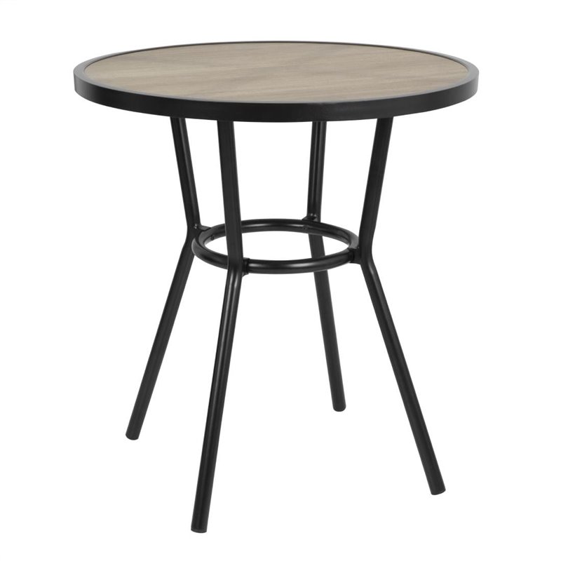 Table ronde d'ext&eacute;rieur Marston Bolero noire 700mm - Gastronoble - DX986