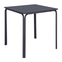Table carr&eacute;e en acier Bolero Adeline 700mm bleu ardoise - Gastronoble - HZ355