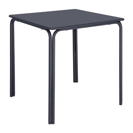 Table carr&eacute;e en acier Bolero Adeline 700mm bleu ardoise - Gastronoble - HZ355