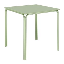 Table carr&eacute;e en acier Bolero Adeline 700mm vert clair - Gastronoble - HZ357