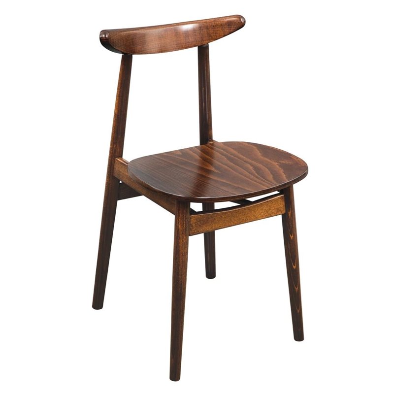 Chaises en bois courb&eacute; Fameg Cowhorn noyer naturel (lot de 2) - Gastronoble - CW008
