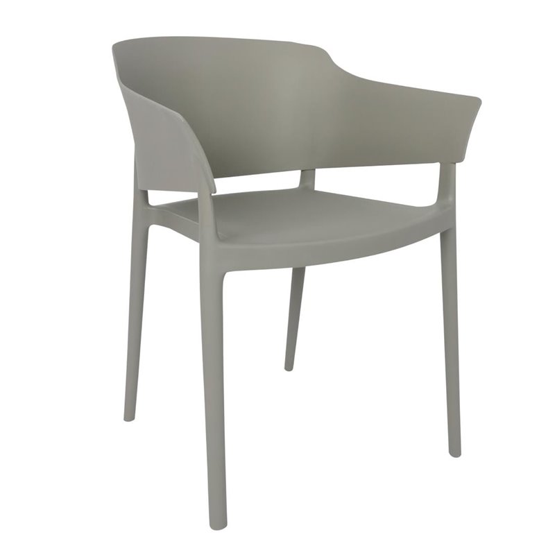 Fauteuils Lorenzo Caf&eacute; Bolero gris (lot de 2) - Gastronoble - DX970