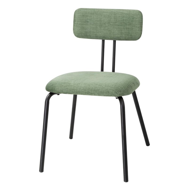 Chaises Bolero Fairfield noyer et vert (lot de 2) - Gastronoble - FU501