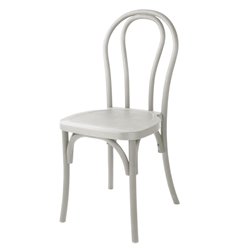 Chaises en r&eacute;sine style bois courb&eacute; Bolero Soho blanches (lot de 4) - Gastronoble - HW288