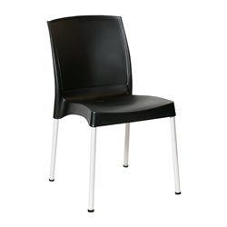 Chaises en polypropyl&egrave;ne Bolero Elements noires (lot de 4) - Gastronoble - JA918