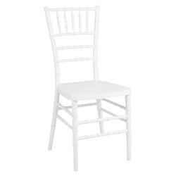 Chaises Bolero Chiavari en polypropyl&egrave;ne blanches (lot de 4) - Gastronoble - JA998