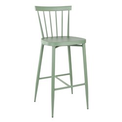 Tabourets hauts en aluminium Bolero Windsor verts (lot de 2) - Gastronoble - DX689