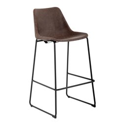 Tabouret haut Bolero Rodeo moka - Gastronoble - FB884