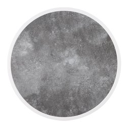 Plateau de table ext&eacute;rieur rond en verre tremp&eacute; Bolero effet pierre fonc&eacute;e bord blanc 580mm - Gastronoble - DL488