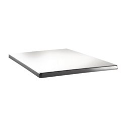 Plateau de table carr&eacute; Topalit Classic Line 70x70cm blanc pur - Gastronoble - DR915