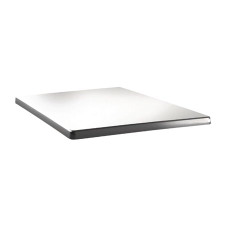 Plateau de table carr&eacute; Topalit Classic Line 70x70cm blanc pur - Gastronoble - DR915