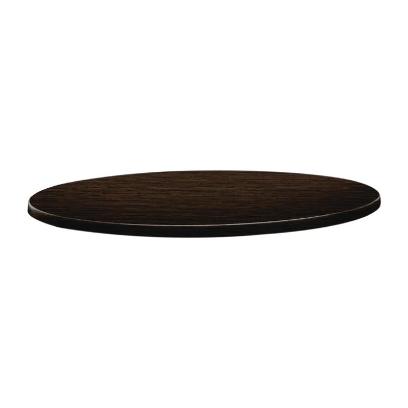 Plateau de table rond Topalit Classic Line 70cm weng&eacute; - Gastronoble - DR920