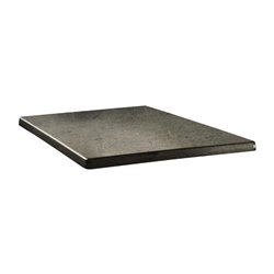 Plateau de table carr&eacute; Topalit Classic Line 80x80cm b&eacute;ton - Gastronoble - DR949