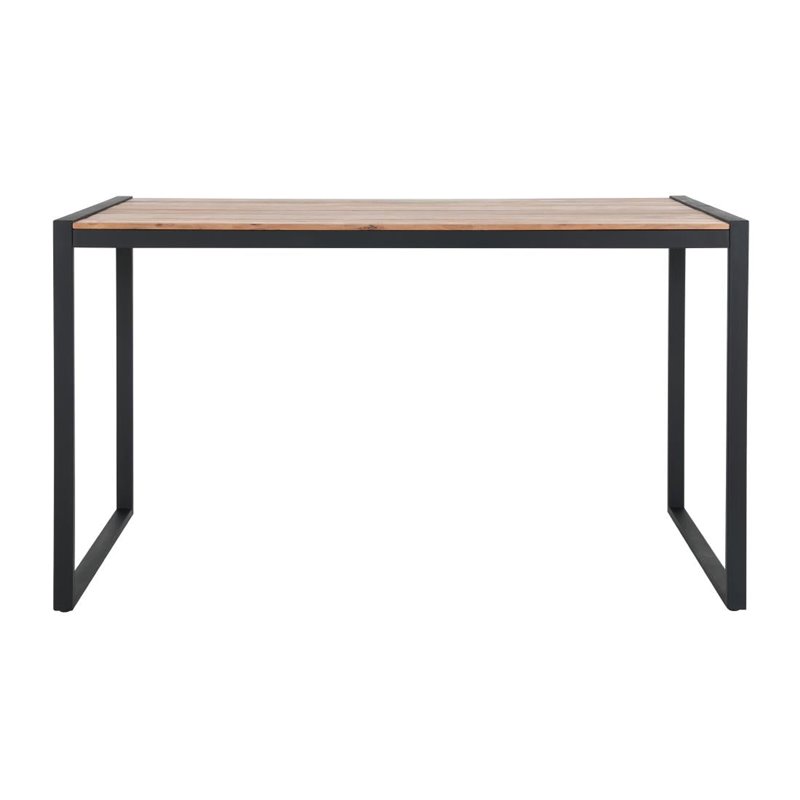 Table de bar industrielle en acier et acacia Bolero 1800x900mm - Gastronoble - DK905