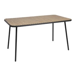 Table rectangulaire effet bois Bolero Santorini 1400mm - Gastronoble - FU536