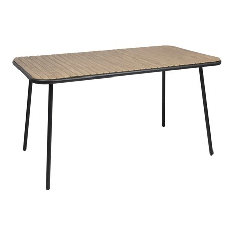 Table rectangulaire effet bois Bolero Santorini 1400mm - Gastronoble - FU536