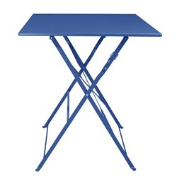 Table de terrasse carr&eacute;e Bolero Perth bleu marine fonc&eacute; - Gastronoble - FU540