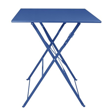 Table de terrasse carr&eacute;e Bolero Perth bleu marine fonc&eacute; - Gastronoble - FU540