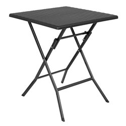 Table pliante carr&eacute;e Bolero noire 620mm - Gastronoble - GR772