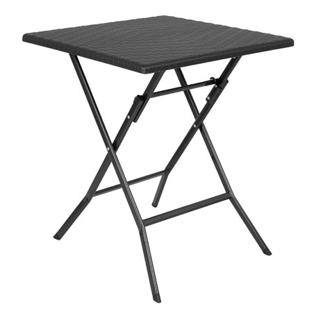 Table pliante carr&eacute;e Bolero noire 620mm - Gastronoble - GR772
