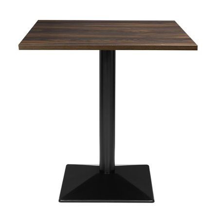 Table carr&eacute;e Bolero Complete effet bois fonc&eacute; 700mm - Gastronoble - HW850