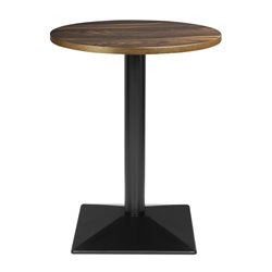 Table ronde Bolero Complete effet bois fonc&eacute; 600mm - Gastronoble - HW853