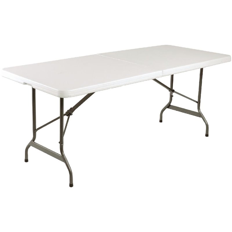 Table pliante rectangulaire Bolero blanche 1,8 m - Gastronoble - LL001