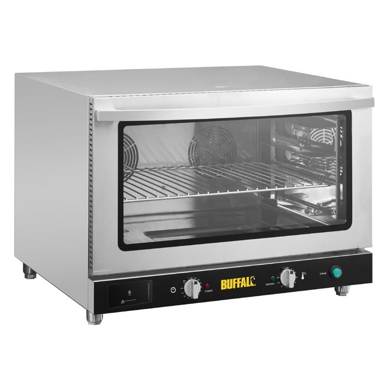 Four p&acirc;tissier &agrave; convection 4 niveaux avec humidificateur Buffalo 100&nbsp;L triphas&eacute; - Gastronoble - JB189