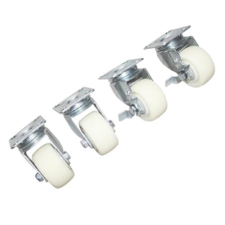 Roulettes standard et frein&eacute;es Polar (Lot de 4) - Gastronoble - AK068