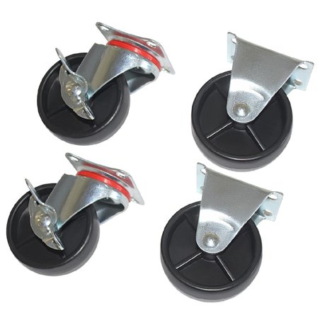 Roulettes de remplacement standard et frein&eacute;es Polar (Lot de 4) - Gastronoble - AM400