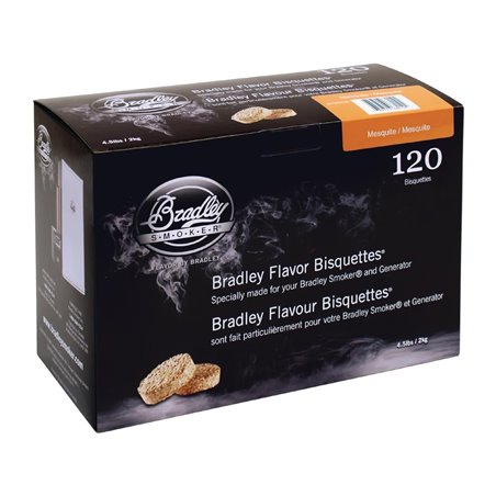 Briquettes Bradley Smoker ar&ocirc;me mesquite (lot de 120) - Gastronoble - FE657