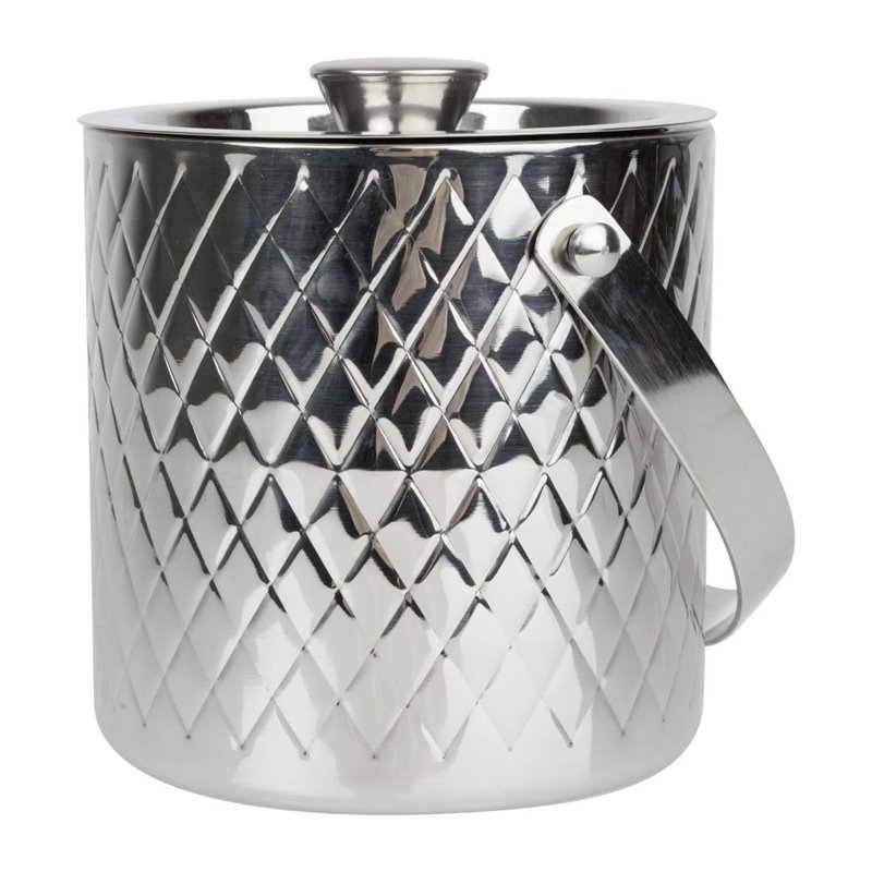 Seau &agrave; glace en inox double paroi Olympia Geo 2L - Gastronoble - HY134