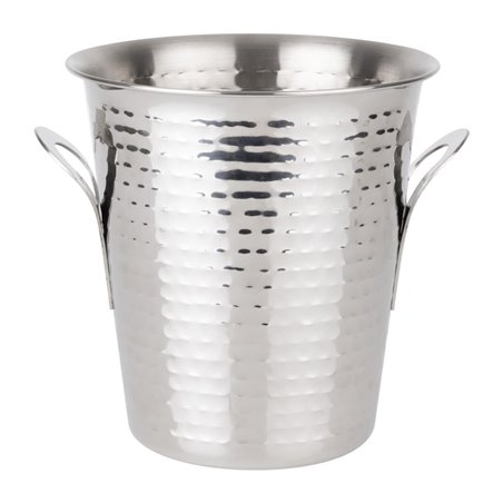 Seau &agrave; vin &eacute;vas&eacute; martel&eacute; en acier inoxydable Olympia 4,3&nbsp;L - Gastronoble - JB127