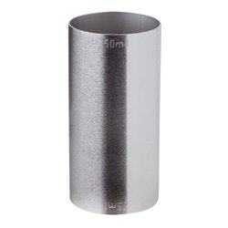 Mesure de cocktail estampill&eacute;e double en inox Beaumont marqu&eacute; CE 25/50&nbsp;ml - Gastronoble - CZ355