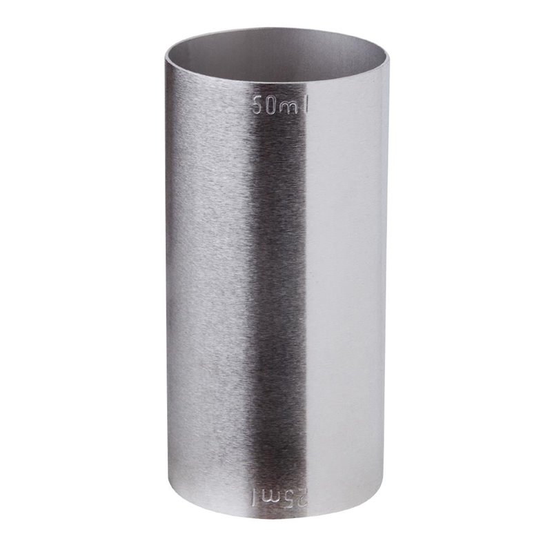 Mesure de cocktail estampill&eacute;e double en inox Beaumont marqu&eacute; CE 25/50&nbsp;ml - Gastronoble - CZ355