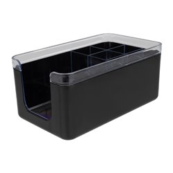Rangement de bar ABS noir Olympia Kristallon - Gastronoble - HU097