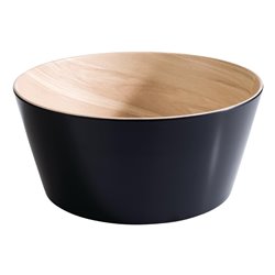 Bol noir et bois APS Frida 220(&Oslash;)mm 2,2L - Gastronoble - FB827